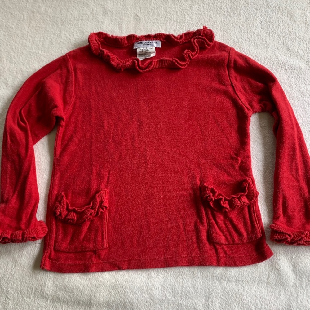 Sonia Rykiel girl’s cotton jersey with frill
